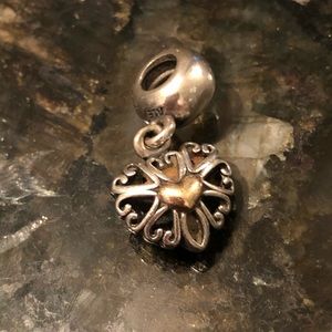 Retired pandora charm Dangle Heart